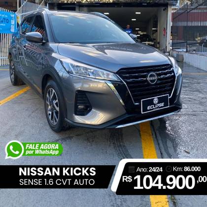 NISSAN KICKS 1.6 16V FLEXSTART SENSE XTRONIC NISSAN KICKS 1.6 16V FLEXSTART SENSE XTRONIC